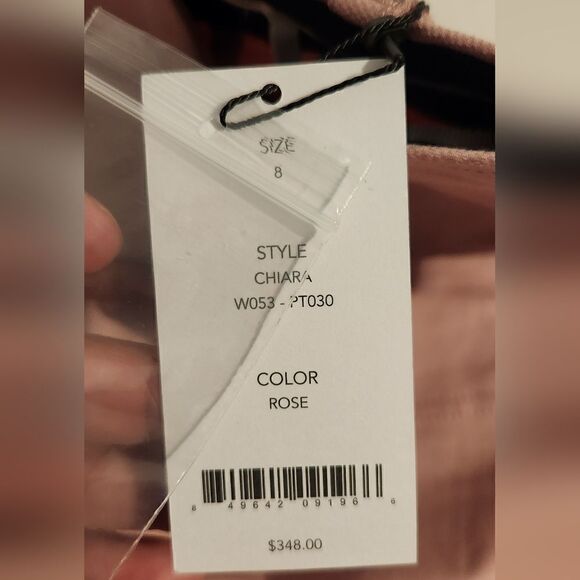 The Script Chiara Wide Leg High Rise Pants in Rose Size 8 - Picture 5 of 13